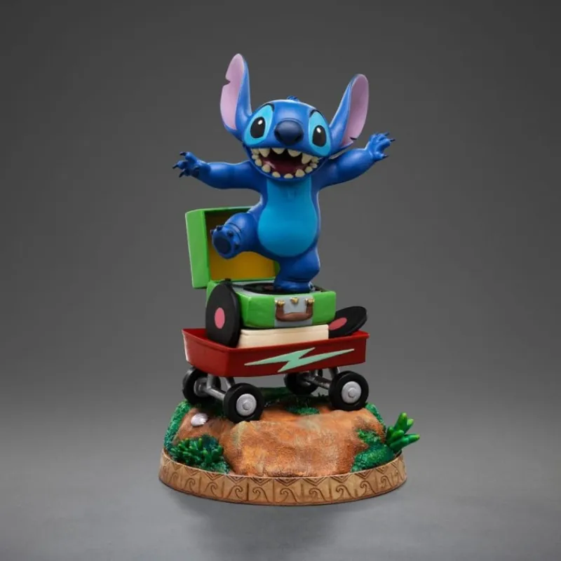 Iron Studios Películas Y Personajes De Disney ·Lilo Y Stitch|Figuras Disney De Colección ^Estatua de Stitch 1/10 Art Scale 17 cm de