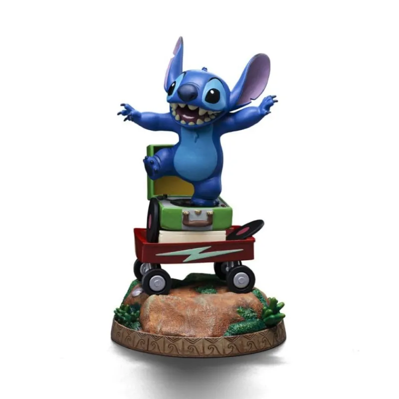 Iron Studios Películas Y Personajes De Disney ·Lilo Y Stitch|Figuras Disney De Colección ^Estatua de Stitch 1/10 Art Scale 17 cm de