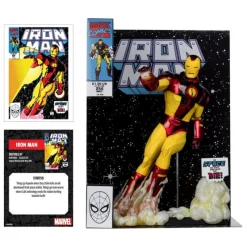 Outlet Estatua Iron Man 1/6 PVC 26 cm con Cómic Superhéroes Marvel|Coleccionismo Marvel