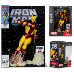 Outlet Estatua Iron Man 1/6 PVC 26 cm con Cómic Superhéroes Marvel|Coleccionismo Marvel