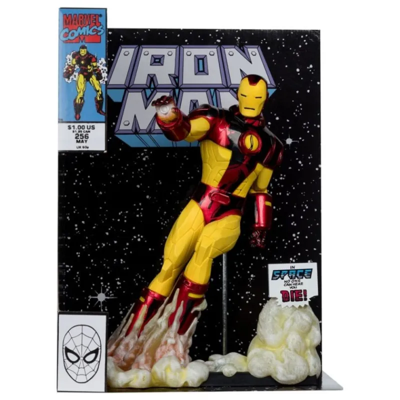 Outlet Estatua Iron Man 1/6 PVC 26 cm con Cómic Superhéroes Marvel|Coleccionismo Marvel