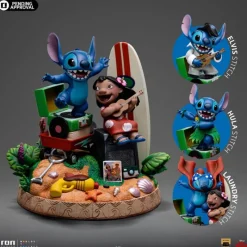 Outlet Estatua Lilo & Stitch 1/10 Deluxe Art Scale 20 cm Películas Y Personajes De Disney ·Lilo Y Stitch|Figuras Disney De Colección