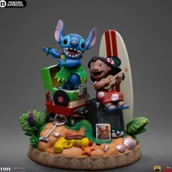 Outlet Estatua Lilo & Stitch 1/10 Deluxe Art Scale 20 cm Películas Y Personajes De Disney ·Lilo Y Stitch|Figuras Disney De Colección