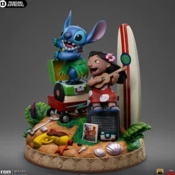 Outlet Estatua Lilo & Stitch 1/10 Deluxe Art Scale 20 cm Películas Y Personajes De Disney ·Lilo Y Stitch|Figuras Disney De Colección