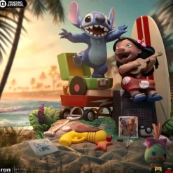 Outlet Estatua Lilo & Stitch 1/10 Deluxe Art Scale 20 cm Películas Y Personajes De Disney ·Lilo Y Stitch|Figuras Disney De Colección