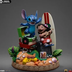 Outlet Estatua Lilo & Stitch 1/10 Deluxe Art Scale 20 cm Películas Y Personajes De Disney ·Lilo Y Stitch|Figuras Disney De Colección