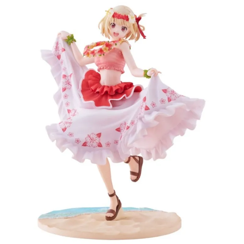 Claynel Figuras^Estatua Lycoris Recoil PVC 1/7 Chisato Nishikigi Hawaii Ver. 24 cm