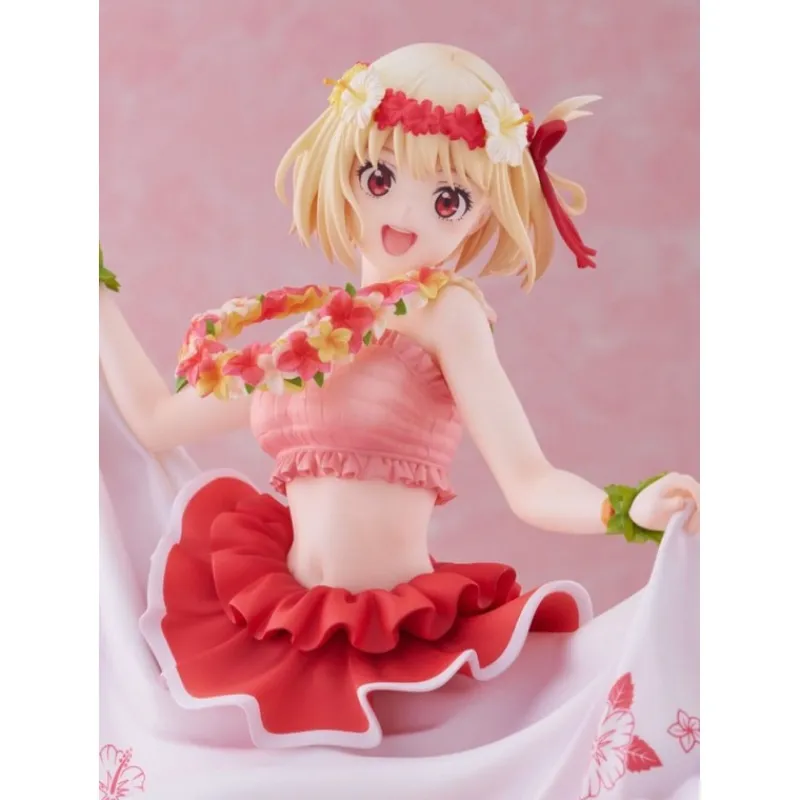 Claynel Figuras^Estatua Lycoris Recoil PVC 1/7 Chisato Nishikigi Hawaii Ver. 24 cm