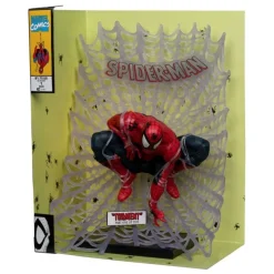 McFarlane Toys Superhéroes Marvel|Funko Marvel^Estatua Marvel Spider-Man PVC 1/6 con Diorama y Cómic 28 cm