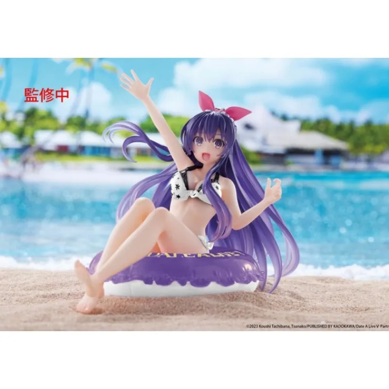 Hot Estatua PVC 10 cm Tohka Yatogami Aqua Float Girls Date A Live V Figuras