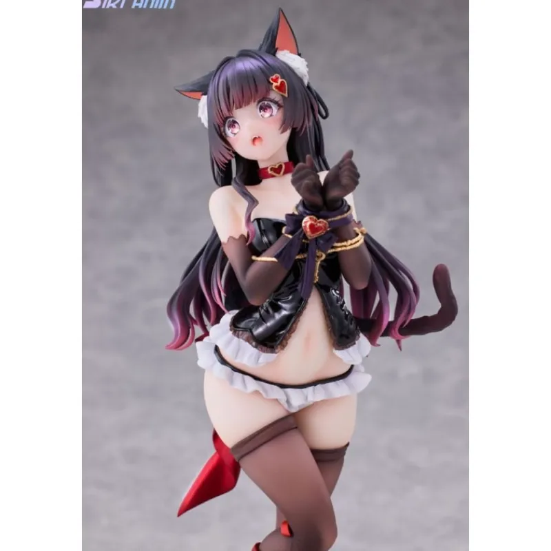 Clearance Estatua PVC 1/7 Shibarare Cat Ruhuna-chan 26 cm Figuras