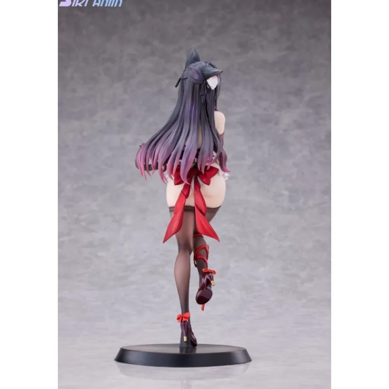 Clearance Estatua PVC 1/7 Shibarare Cat Ruhuna-chan Deluxe Edition 26 cm Figuras
