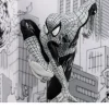 McFarlane Toys Superhéroes Marvel|Coleccionismo Marvel^Estatua PVC 1/10 Spider-Man Line Art Gold Label 10 cm