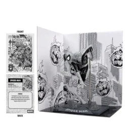 McFarlane Toys Superhéroes Marvel|Coleccionismo Marvel^Estatua PVC 1/10 Spider-Man Line Art Gold Label 10 cm