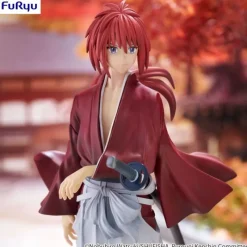 Hot Estatua PVC Kenshin Himura 19 cm Rurouni Kenshin Figuras
