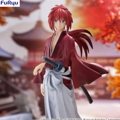 Hot Estatua PVC Kenshin Himura 19 cm Rurouni Kenshin Figuras
