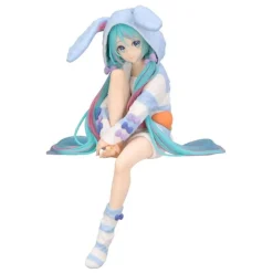 FuRyu Figuras^Estatua PVC Noodle Stopper Hatsune Miku Rabbit Ear Hood 14 cm