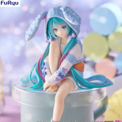 FuRyu Figuras^Estatua PVC Noodle Stopper Hatsune Miku Rabbit Ear Hood 14 cm