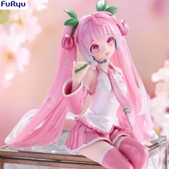 Estatua PVC Noodle Stopper Sakura Miku 2024 Pearl Color 15 cm Ramen Instantáneo