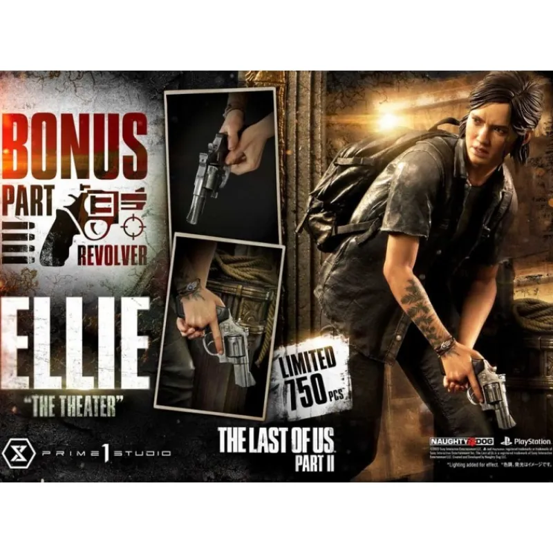 Prime 1 Studio Regalos Y Coleccionismo Para Gamers - Cosas De Videojuegos Míticos|Descuentos Gaming^Estatua The Last of Us Part II 1/4 Ultimate Premium Masterline Series Ellie "The Theater" Bonus Version 58 cm