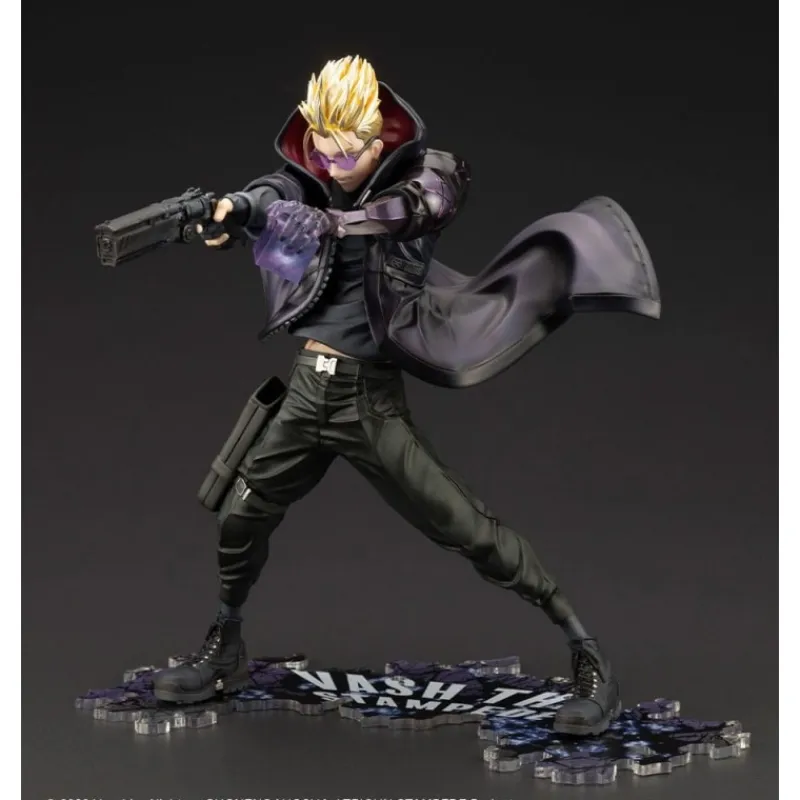 Kotobukiya Figuras^Estatua Trigun Stampede ARTFXJ Vash the Stampede The Gunman in Black Ver. 22 cm
