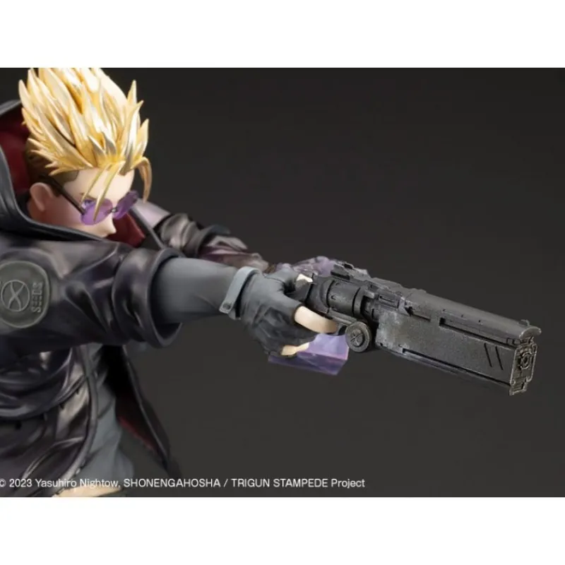 Kotobukiya Figuras^Estatua Trigun Stampede ARTFXJ Vash the Stampede The Gunman in Black Ver. 22 cm