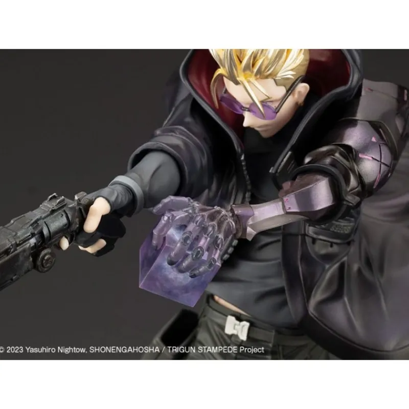Kotobukiya Figuras^Estatua Trigun Stampede ARTFXJ Vash the Stampede The Gunman in Black Ver. 22 cm