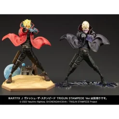 Kotobukiya Figuras^Estatua Trigun Stampede ARTFXJ Vash the Stampede The Gunman in Black Ver. 22 cm