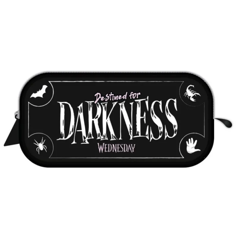 New Estuche Darkness Wednesday - Miércoles Negro y Rosa Miércoles Addams