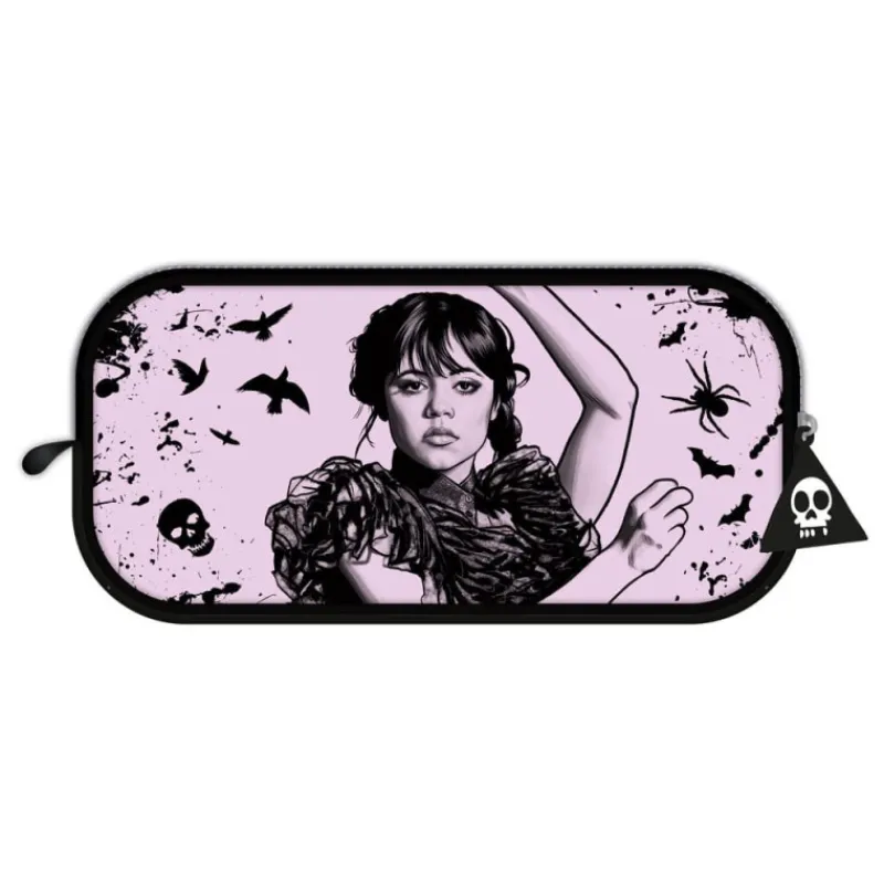 New Estuche Darkness Wednesday - Miércoles Negro y Rosa Miércoles Addams
