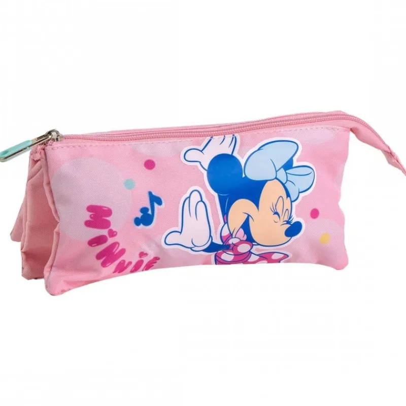 Sale Estuche Portatodo 3 Compartimentos Minnie Disney Para Niñas|Para El Cole