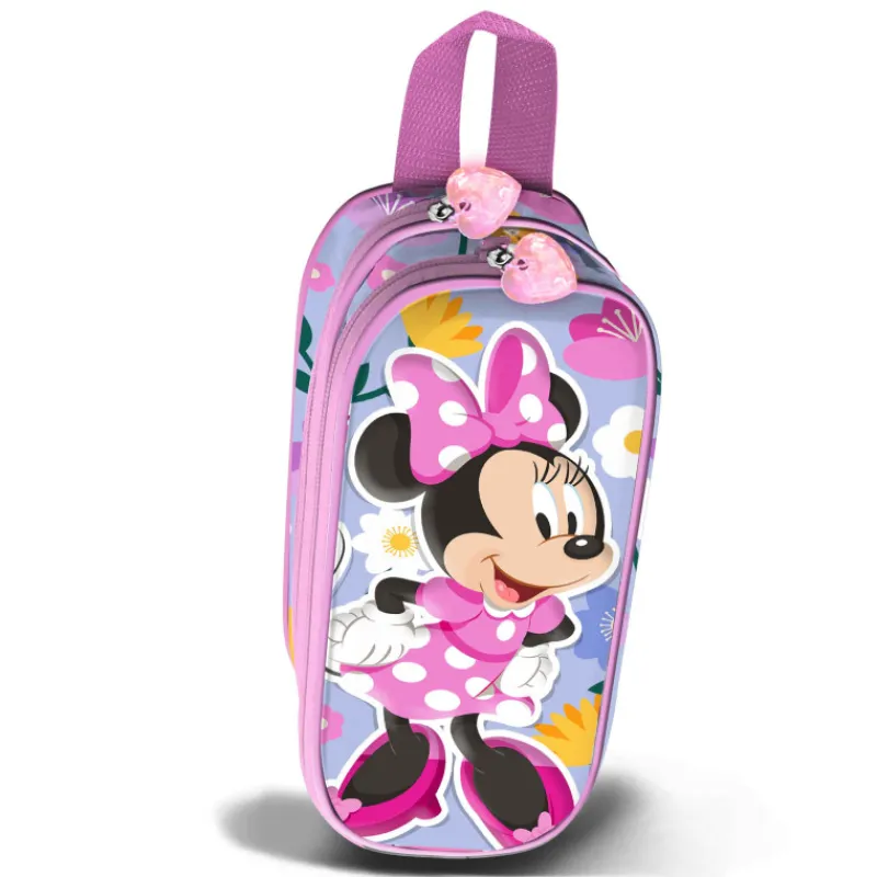 Hot Estuche Portatodo 3D Doble Minnie Mouse Spring Papelería Disney