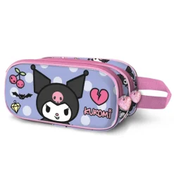 KaracterMania Para El Cole^Estuche Portatodo 3D Doble Hello Kitty Kuromi Rebel
