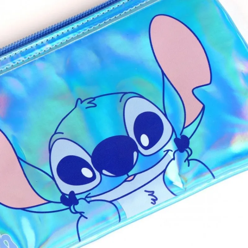 Online Estuche Portatodo Iridiscente Stitch 100% PU Disney Para Niñas|Para El Cole