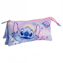 Best Estuche Portatodo Stitch con 3 Compartimentos - Lilac Para El Cole|Stitch Kids