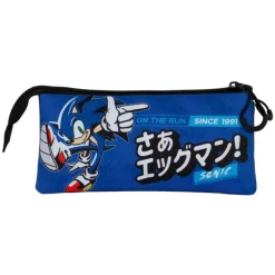 KaracterMania Regalos Y Coleccionismo Para Gamers - Cosas De Videojuegos Míticos|Descuentos Gaming^Estuche triple Sega-Sonic Azul