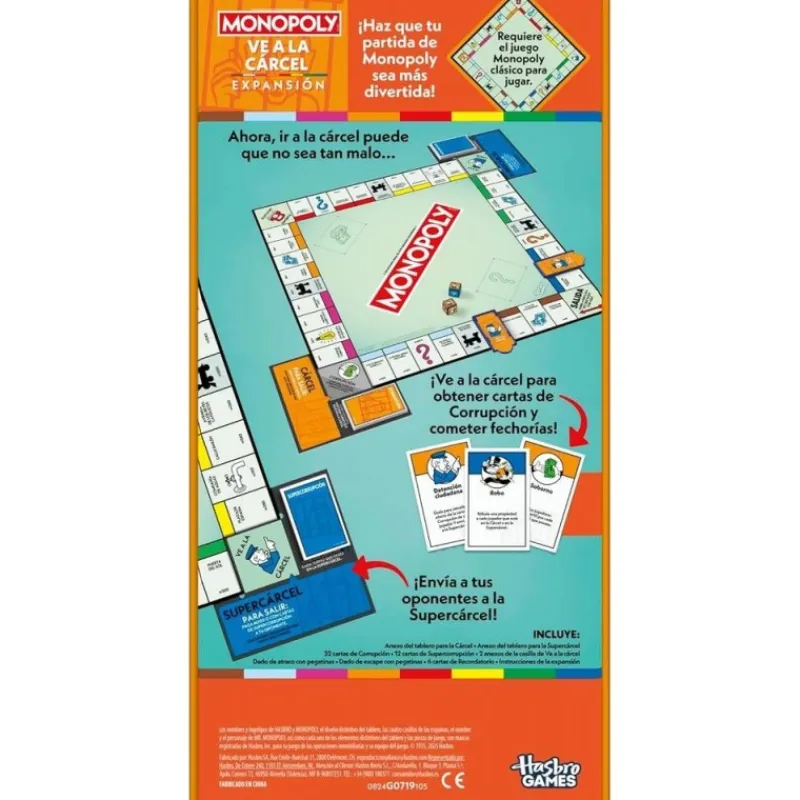 Hasbro Juguetes, Figuras Y Más Regalos Para Peques^Expansión Monopoly Ve a la Cárcel