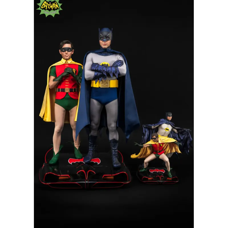 Pure arts Regalos De Superhéroes Dc|Figuras Dc^Figura 1/4 Batman & Robin 1966