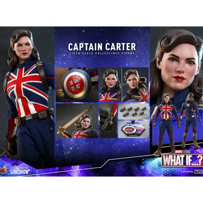 Hot Toys Coleccionismo Marvel^Figura 1/6 Captain Carter 29 Cm What If...?