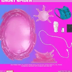 Mezco Toys Superhéroes Marvel|Coleccionismo Marvel^Figura articulada Ghost-Spider 1/12 Marvel 16 cm