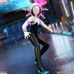 Mezco Toys Superhéroes Marvel|Coleccionismo Marvel^Figura articulada Ghost-Spider 1/12 Marvel 16 cm