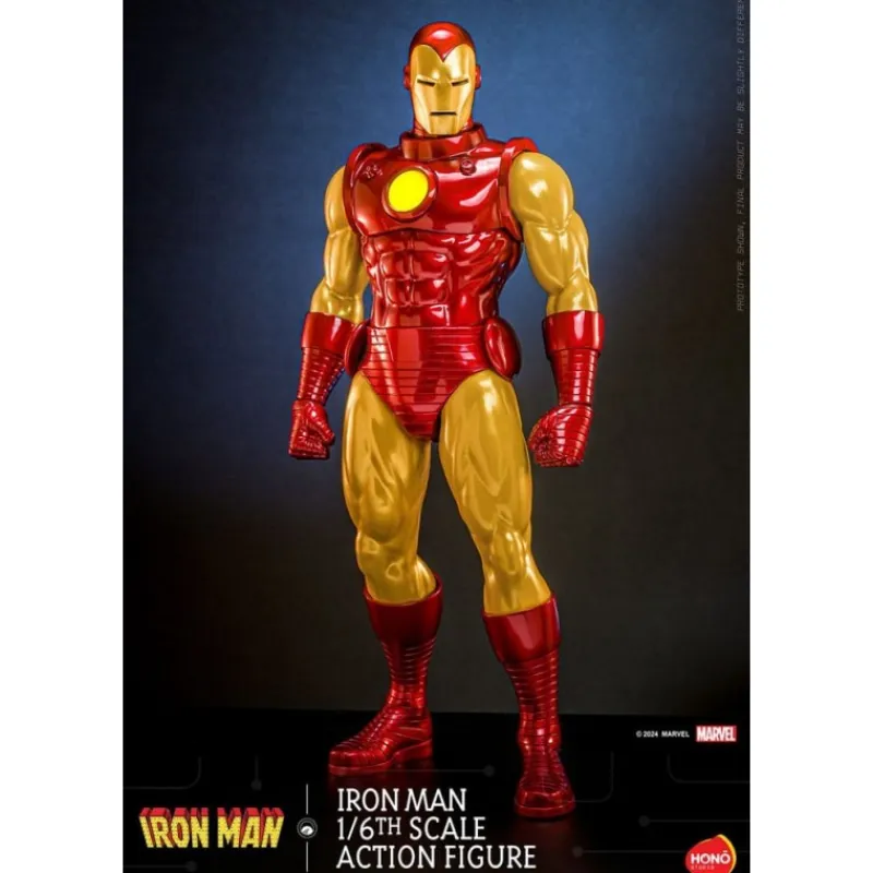 Outlet Figura articulada Iron Man 1/6 con LED 32 cm Superhéroes Marvel|Coleccionismo Marvel