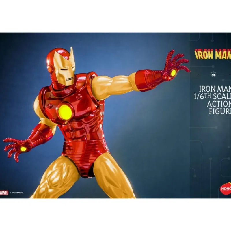 Outlet Figura articulada Iron Man 1/6 con LED 32 cm Superhéroes Marvel|Coleccionismo Marvel