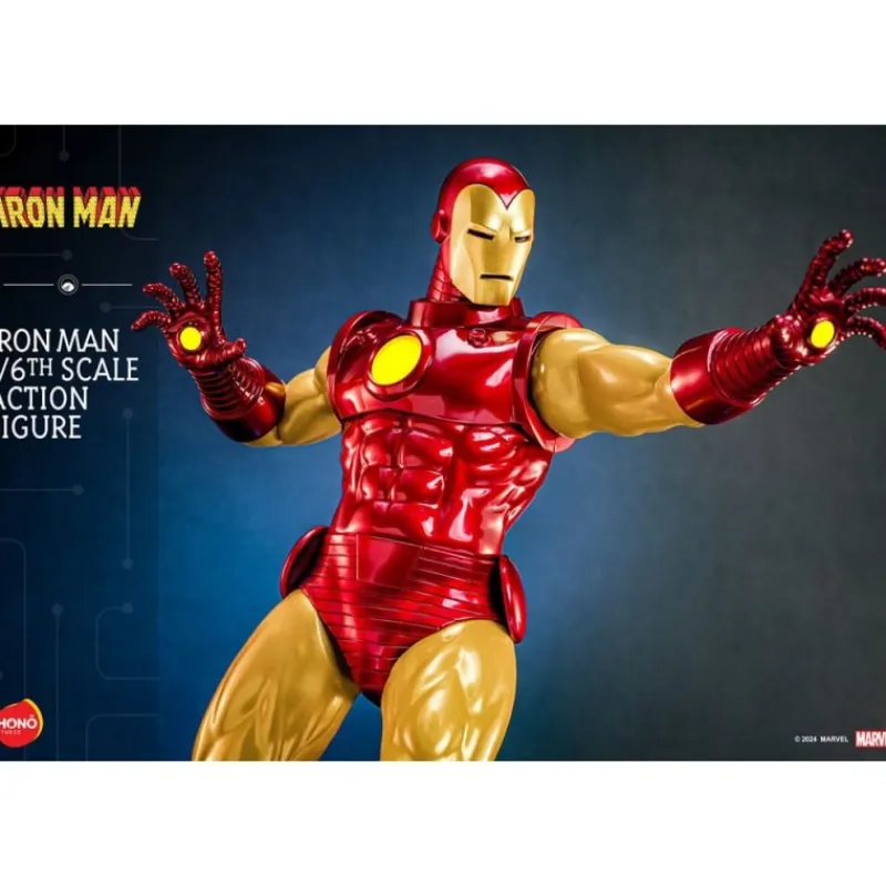 Outlet Figura articulada Iron Man 1/6 con LED 32 cm Superhéroes Marvel|Coleccionismo Marvel
