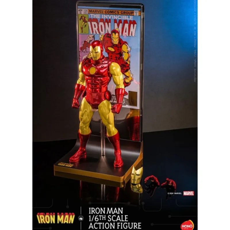 Outlet Figura articulada Iron Man 1/6 con LED 32 cm Superhéroes Marvel|Coleccionismo Marvel