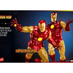 Outlet Figura articulada Iron Man 1/6 con LED 32 cm Superhéroes Marvel|Coleccionismo Marvel