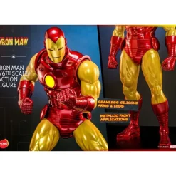 Outlet Figura articulada Iron Man 1/6 con LED 32 cm Superhéroes Marvel|Coleccionismo Marvel