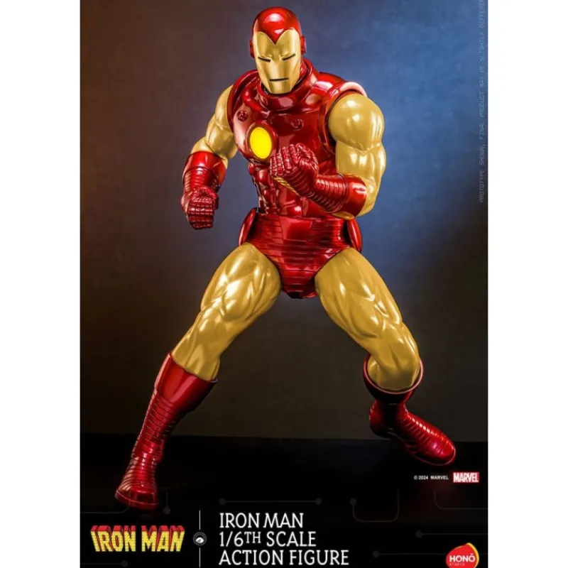 Outlet Figura articulada Iron Man 1/6 con LED 32 cm Superhéroes Marvel|Coleccionismo Marvel