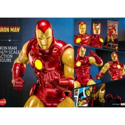 Outlet Figura articulada Iron Man 1/6 con LED 32 cm Superhéroes Marvel|Coleccionismo Marvel
