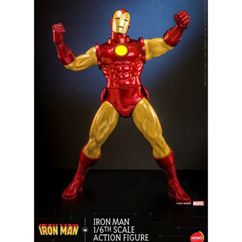 Outlet Figura articulada Iron Man 1/6 con LED 32 cm Superhéroes Marvel|Coleccionismo Marvel